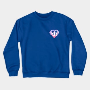 SoRiKai Heart--Pink and Blue Crewneck Sweatshirt